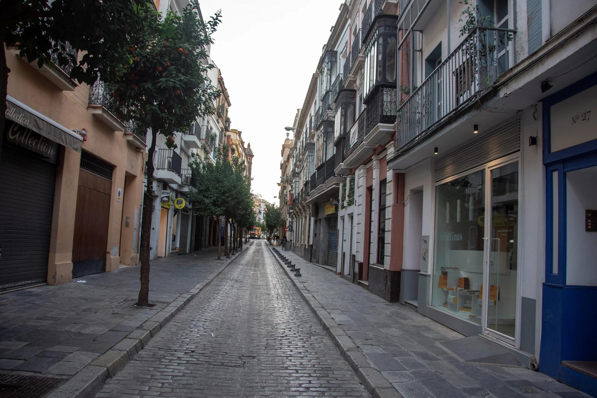 Calle García de Vinuesa, la calle donde está Casa Morales, cerca de la Catedral