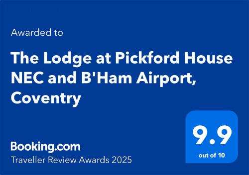 The Lodge at Pickford House NEC and B'Ham Airport, Coventry