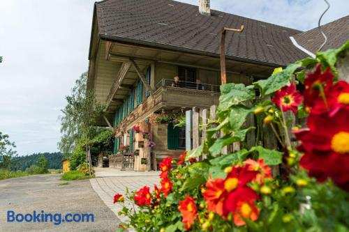 Ferienwohnung auf Bauernhof mit Hotpot und Sauna