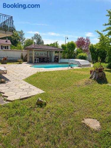 Appartement indépendant avec piscine 6 pers Eurexpo & Groupama