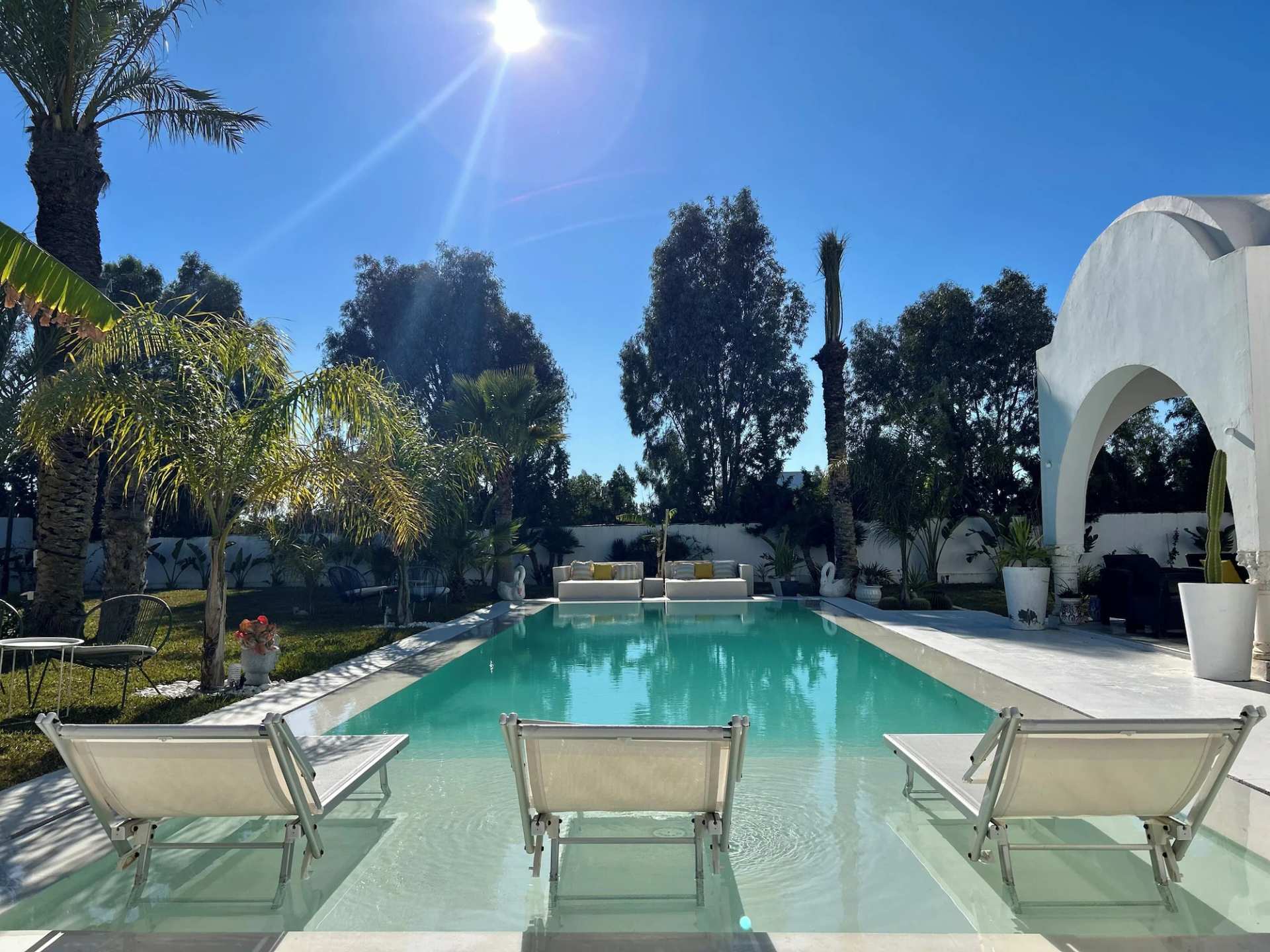 Villa Lumina A Luminous Private Retreat with Pool Fireplace in Hammamet
