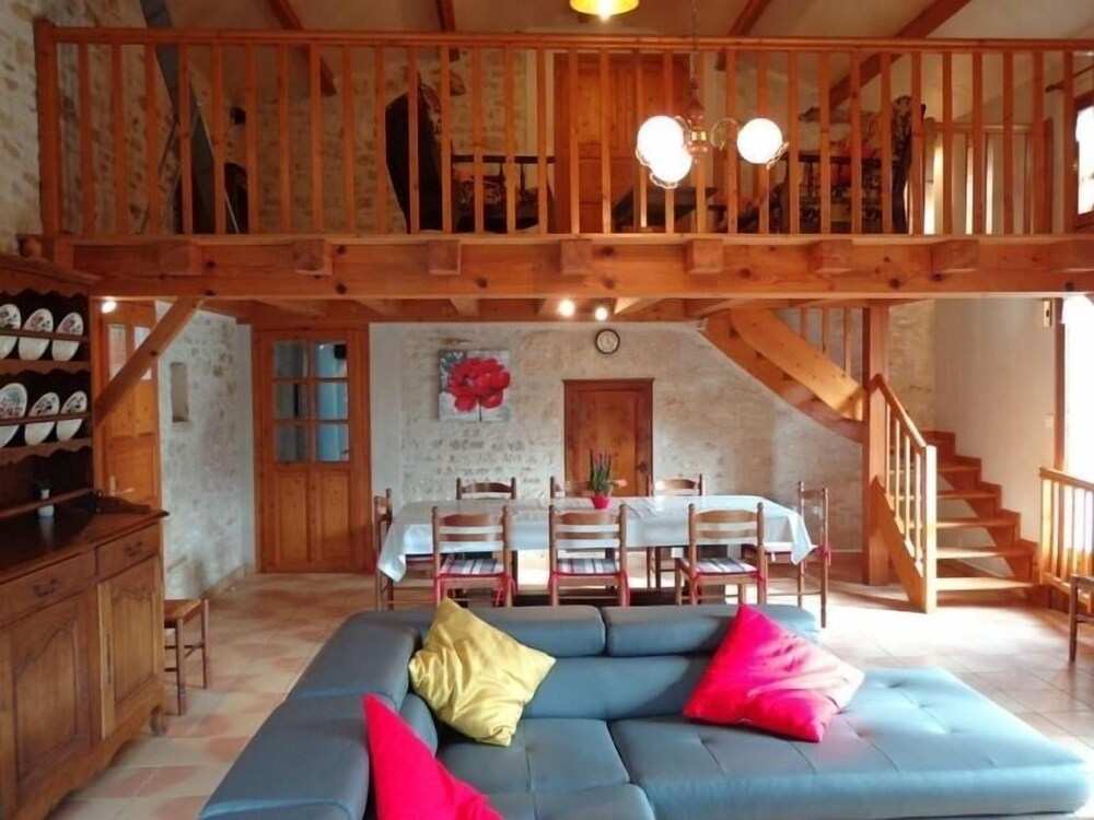 Charming Cottage with Private Pool, Sauna, and Garden in Saint-Juire-Champgillon